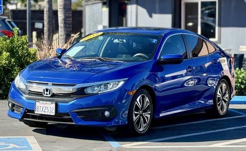 Blue 2016 Honda Civic EX-T