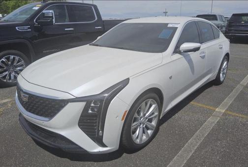 Crystal White Tri-Coat 2025 Cadillac CT5 Premium Luxury RWD