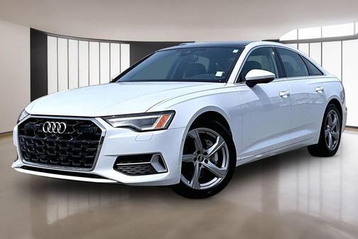Glacier White Metallic 2024 Audi A6 45 Premium