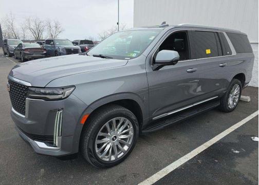 Satin Steel Metallic 2021 Cadillac Escalade ESV Premium Luxury