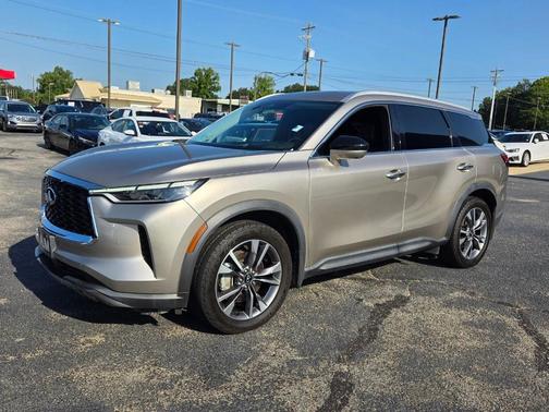 Warm Titanium 2022 INFINITI QX60 Luxe