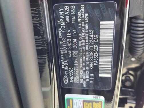 Black 2026 Hyundai ELANTRA SEL SPORT PREMIUM