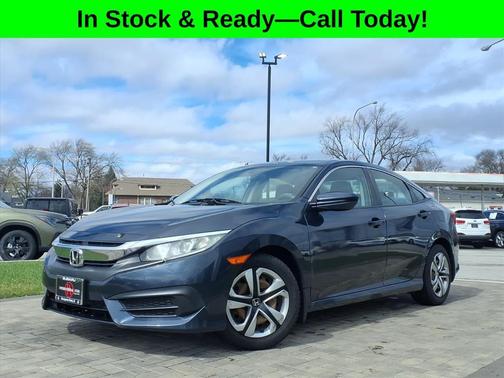 Modern Steel Metallic 2016 Honda Civic LX