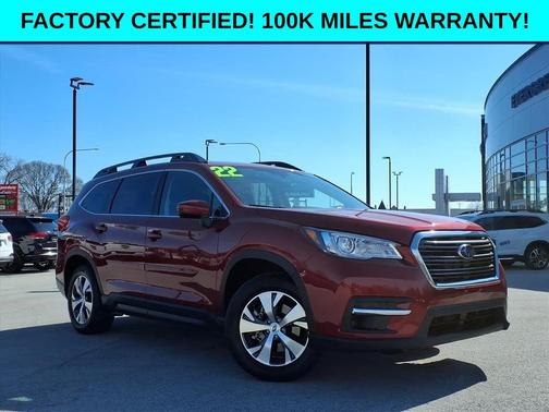 Crimson Red Pearl 2022 Subaru Ascent Premium 8-Passenger
