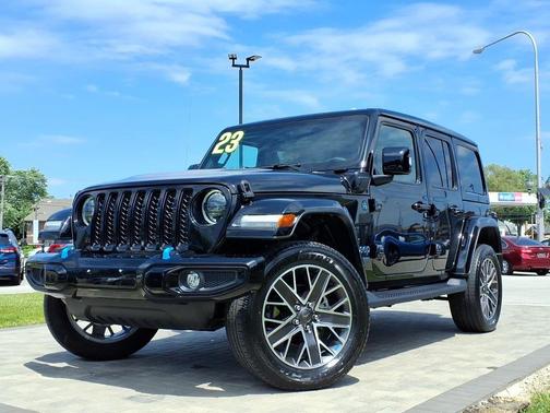 Black Clearcoat 2023 Jeep Wrangler 4xe Sahara High Altitude