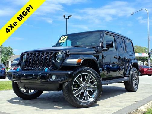 Black Clearcoat 2023 Jeep Wrangler 4xe Sahara High Altitude