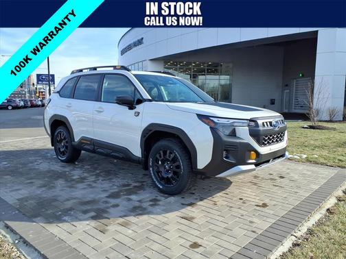 Crystal White Pearl 2026 Subaru Forester Wilderness