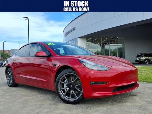 Red Multi-Coat 2021 Tesla Model 3 Long Range