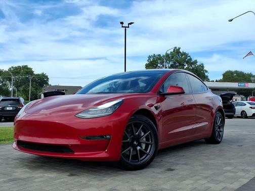 Red Multi-Coat 2021 Tesla Model 3 Long Range