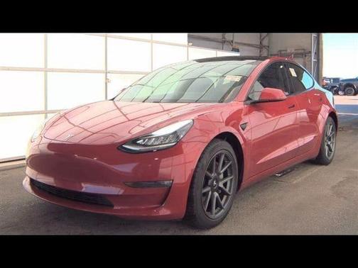 Red Multi-Coat 2021 Tesla Model 3 Long Range