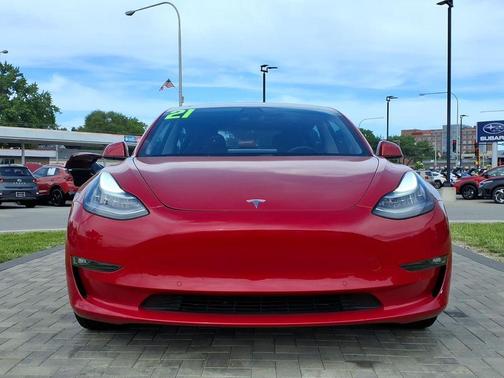Red Multi-Coat 2021 Tesla Model 3 Long Range