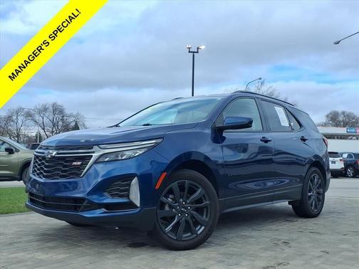 Blue Glow Metallic 2022 Chevrolet Equinox AWD RS