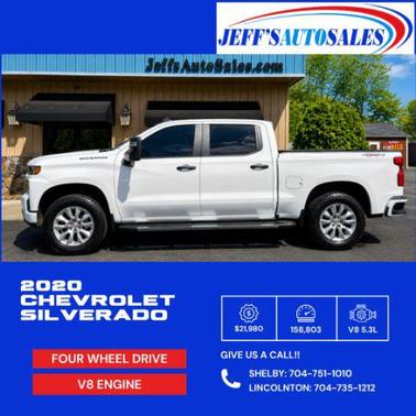 Summit White 2020 Chevrolet Silverado 1500 Custom