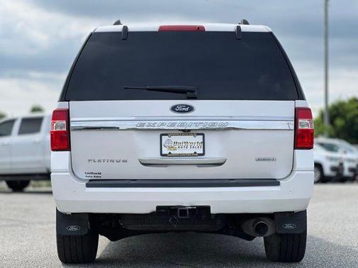 White Platinum Metallic Tri-Coat 2017 Ford Expedition Platinum