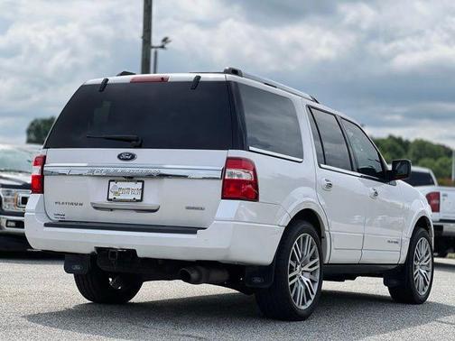 White Platinum Metallic Tri-Coat 2017 Ford Expedition Platinum