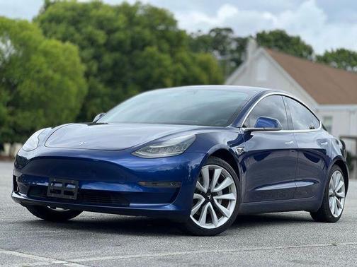 Deep Blue Metallic 2019 Tesla Model 3 Mid Range