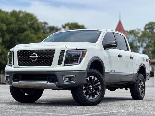 Pearl White Metallic 2019 Nissan Titan PRO-4X