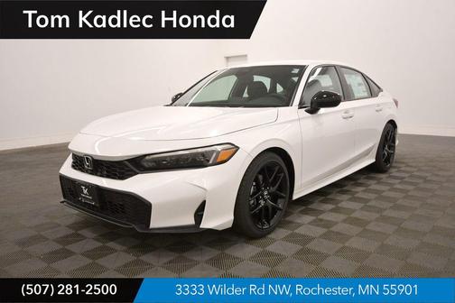 Platinum White Pearl 2026 Honda Civic Sport