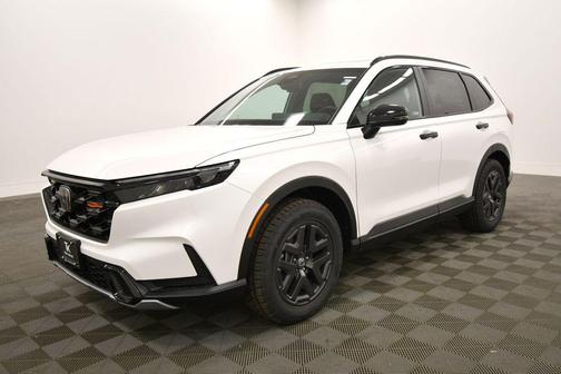Platinum White 2026 Honda CR-V Hybrid TrailSport AWD