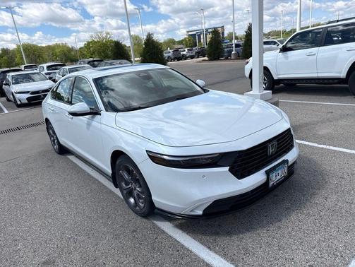 Platinum White 2023 Honda Accord Hybrid EX-L