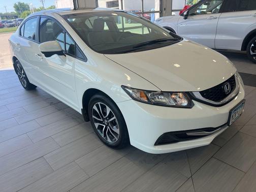 White 2014 Honda Civic EX