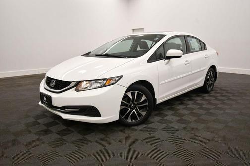 White 2014 Honda Civic EX