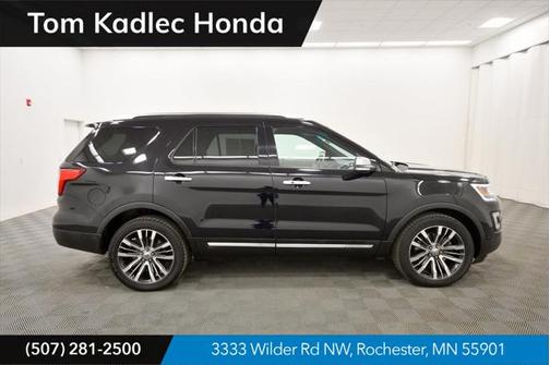Shadow Black 2017 Ford Explorer Platinum