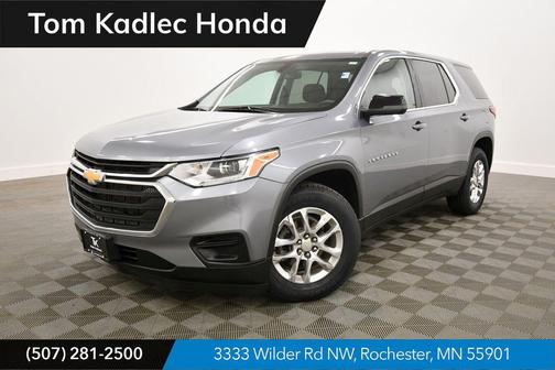 Steel Metallic 2021 Chevrolet Traverse LS