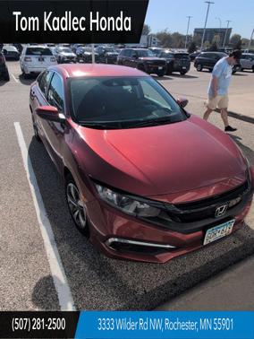 Molten Lava 2021 Honda Civic LX
