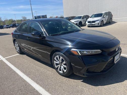 Black 2023 Honda Civic LX