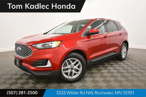 Red Metallic 2024 Ford Edge SEL