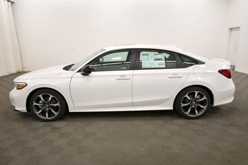 Platinum White Pearl 2026 Honda Civic Hybrid Sport Touring