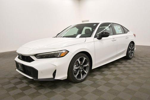 Platinum White Pearl 2026 Honda Civic Hybrid Sport Touring