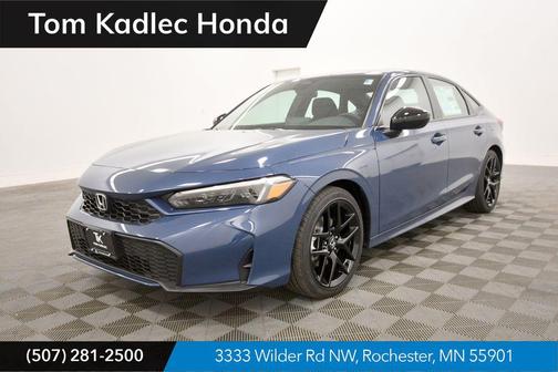 Blue Lagoon Pearl 2026 Honda Civic Hybrid Sport