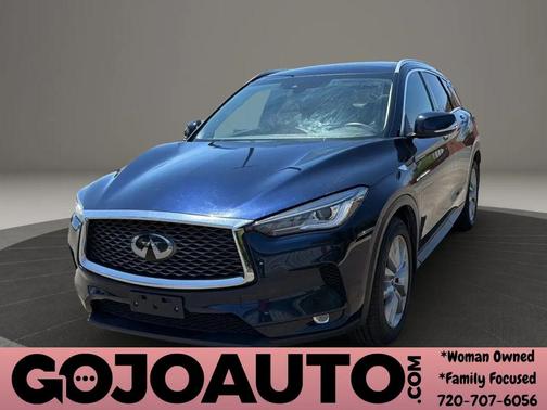 Hermosa Blue 2022 INFINITI QX50 LUXE AWD SUV