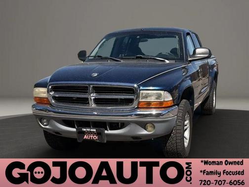 Black 2002 Dodge Dakota SLT Quad Cab