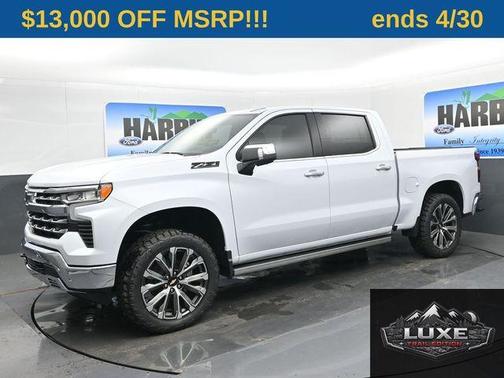Polar White 2026 Chevrolet Silverado 1500 LTZ