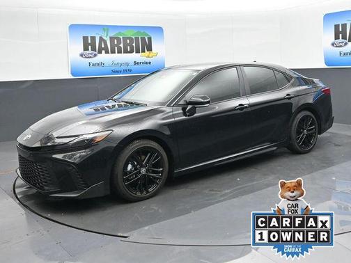 Midnight Black Metallic 2025 Toyota Camry SE