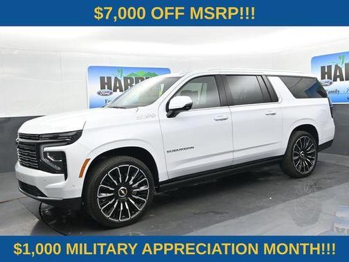 Polar White 2026 Chevrolet Suburban High Country
