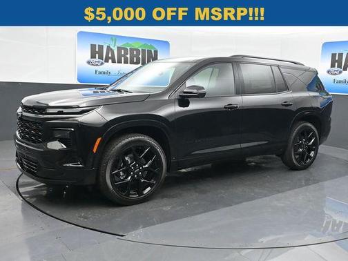 Black Metallic 2026 Chevrolet Traverse RS
