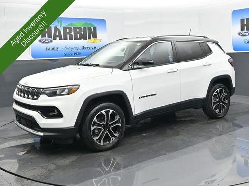 Bright White Clearcoat 2022 Jeep Compass Limited
