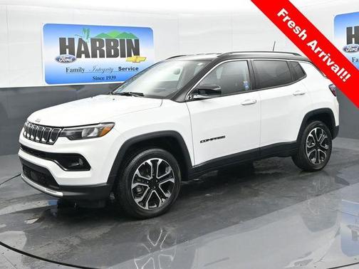 Bright White Clearcoat 2022 Jeep Compass Limited