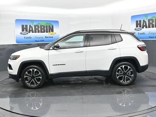 Bright White Clearcoat 2022 Jeep Compass Limited