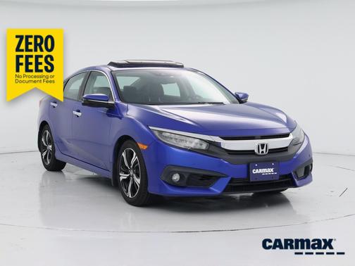 Blue 2017 Honda Civic Touring