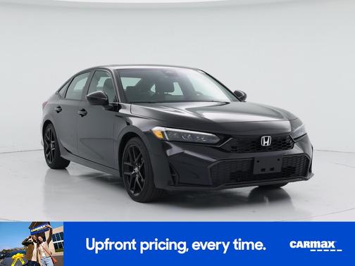 Black 2025 Honda Civic Hybrid Sport