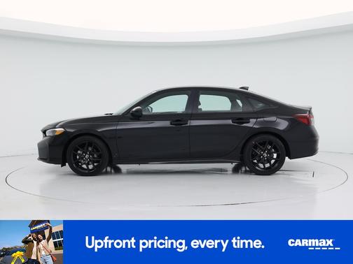 Black 2025 Honda Civic Hybrid Sport