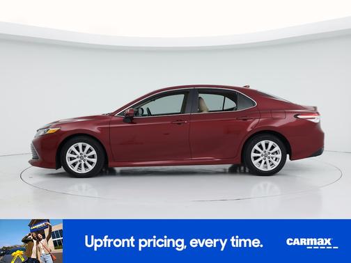 Red 2019 Toyota Camry LE