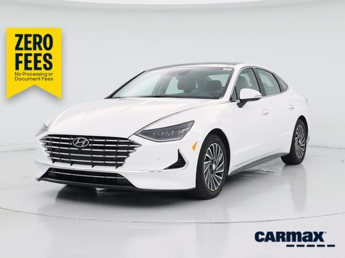 White 2023 Hyundai SONATA Hybrid Limited