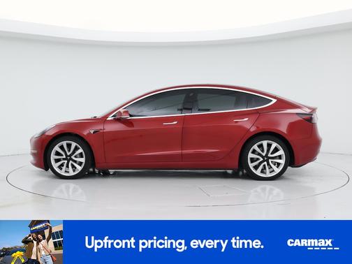 Red 2020 Tesla Model 3 Long Range