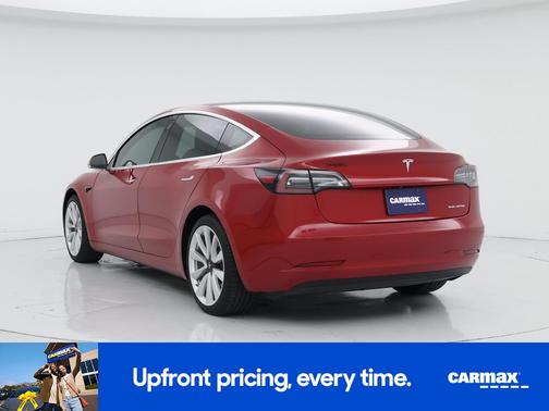 Red 2020 Tesla Model 3 Long Range
